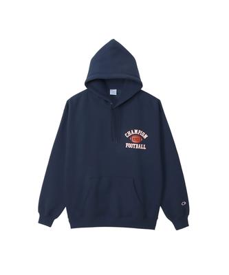Champion COTTON USA Φαρδιά Εφαρμογή Μακρυμάνικη Φούτερ με Γραφικό Λογότυπο Action Size Ναυτικό Ανδρικό Εκτύπωση, Στυλ, M, (C3-Y105)