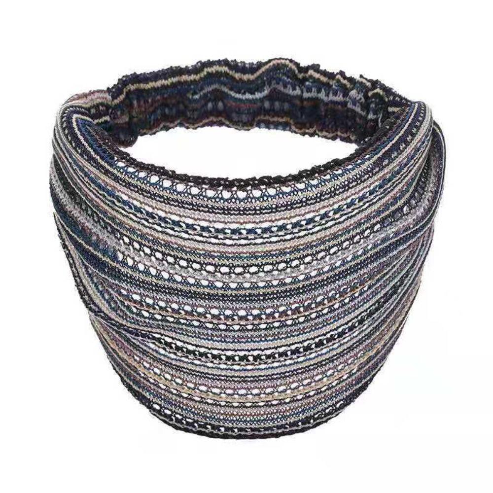 Multicolor Women Head wraps Pearl White Hair Cower Elastic Organza Hairbands  Ladies