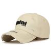 Spring Autumn Holes Baseball Cap Letters Embroidery Sunshade Cap for Men Women