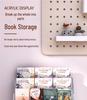 Desktop Bookshelf & Stationery Organizer: Book, Journal, & Postcard Display Rack