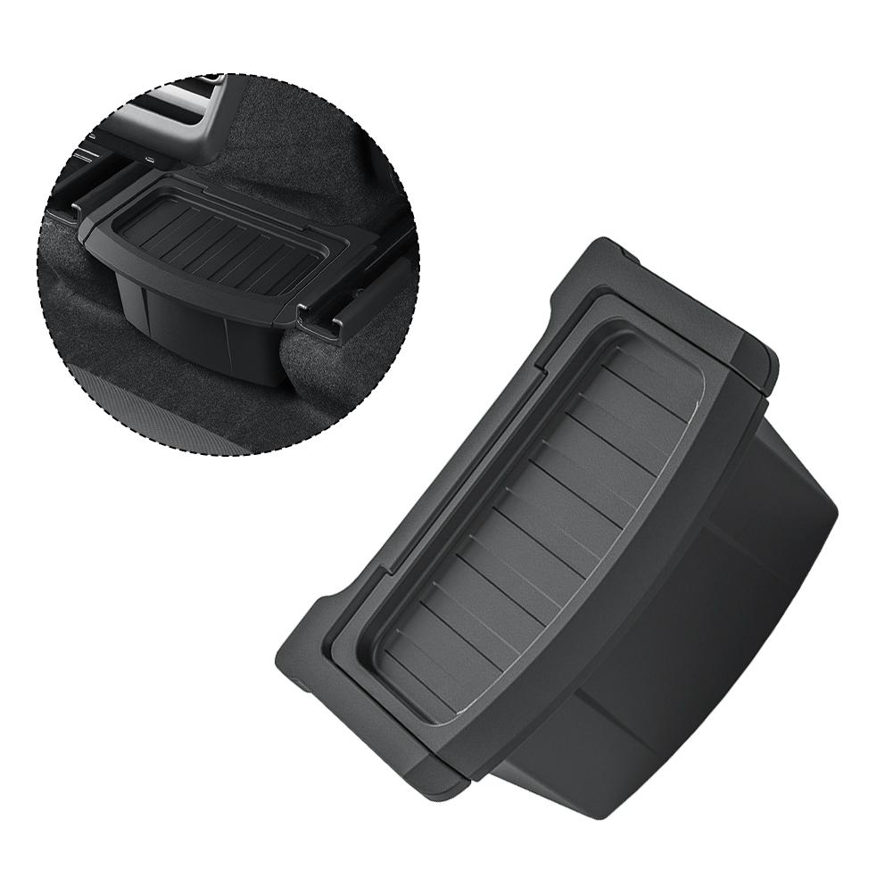 For Tesla Model Y Launch 2025 Juniper Car Armrest Rear Storage Box Tray Accessories Tidying TPE Black