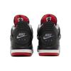 Air Jordan 4 Retro GS Bred Reimagined Kids Sneakers Black Fire-Red Cement-Grey FQ8213-006