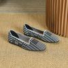Square head flat sole single shoes women's new non-slip lazy shoes one pedal Doudou shoes