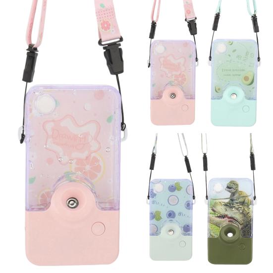 Facial Mister Portable Hanging Neck Face Mister with 60ml Water Tank Summer Cool Mist Sprayer for Face Hydrating