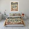 Thank God Trust God Inspirational Bedding Bedding set (1 duvet cover, 2 pillowcases, duvet not included)