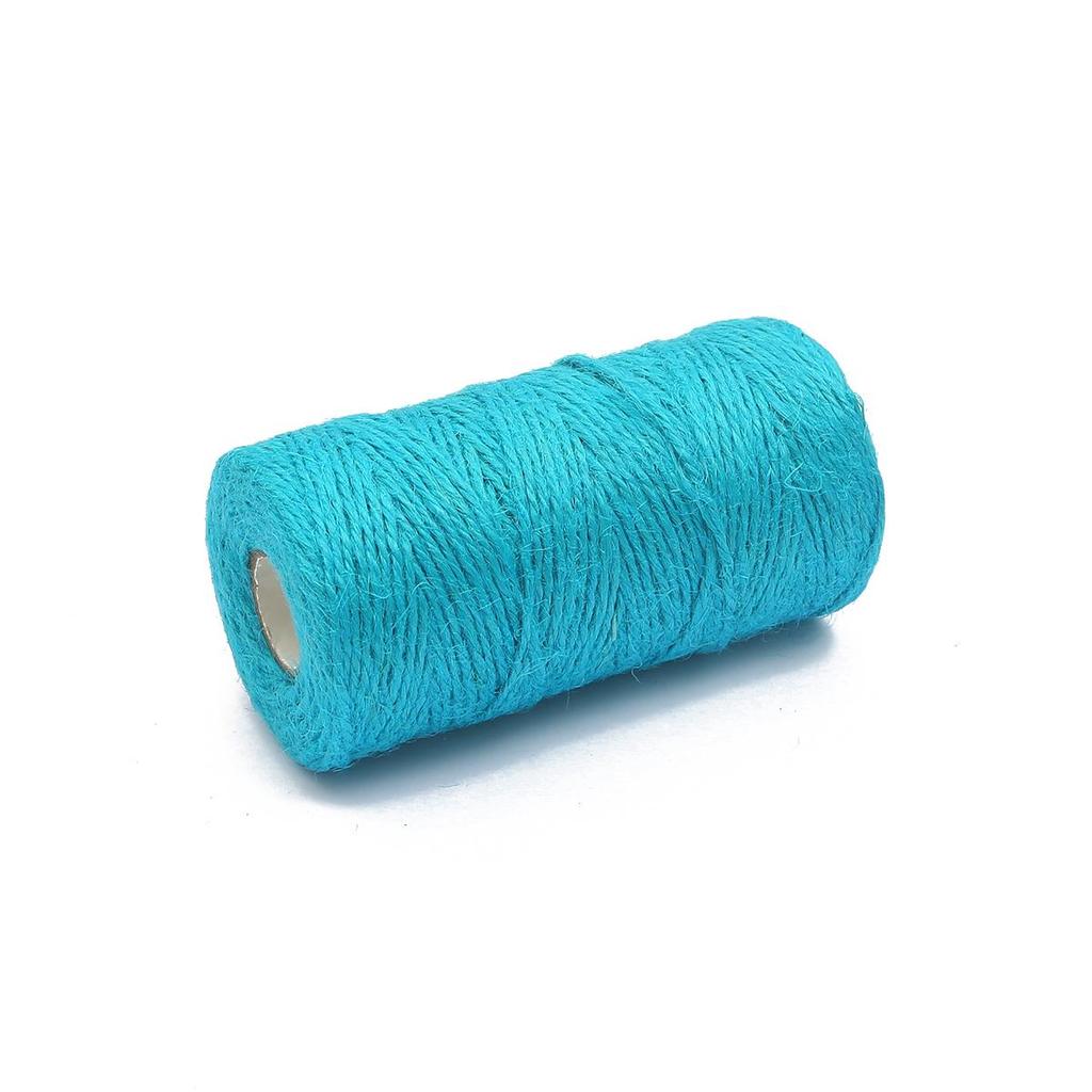 100M/Roll 2mm Natural Burlap Hessian Jute Twine Cord Rope String Gift Packing Strings Christmas Event & Party Supplies DIY Decor