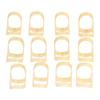 12pcs Oval Finger Splints 6 Sizes Strong Support Stretching Relaxing Oval Trigger Finger Splints for Mallet Arthritis Straightening
