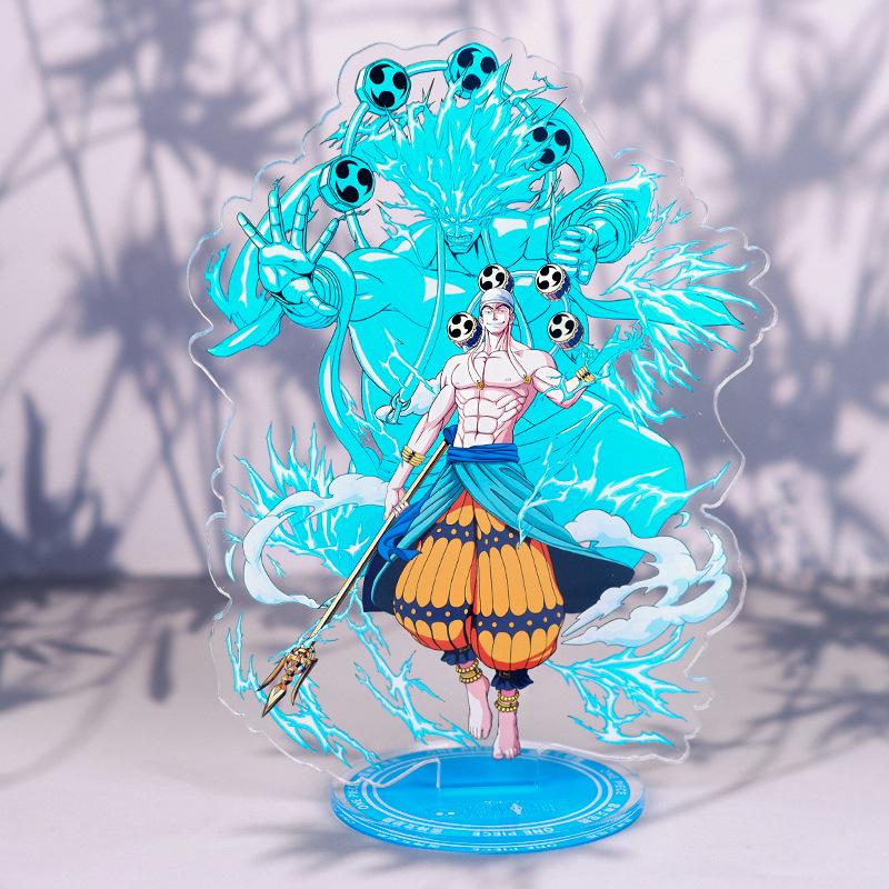 Anime One Piece Luffy Charlotte Linlin Edward Newgate Donquixote Doflamingo Kuzan Jinbe Acrylic Stand Figures Toys Decoration
