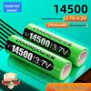 14500 3.7V 3150mWh Lithium-Ion Rechargeable AA Battery, High Capacity