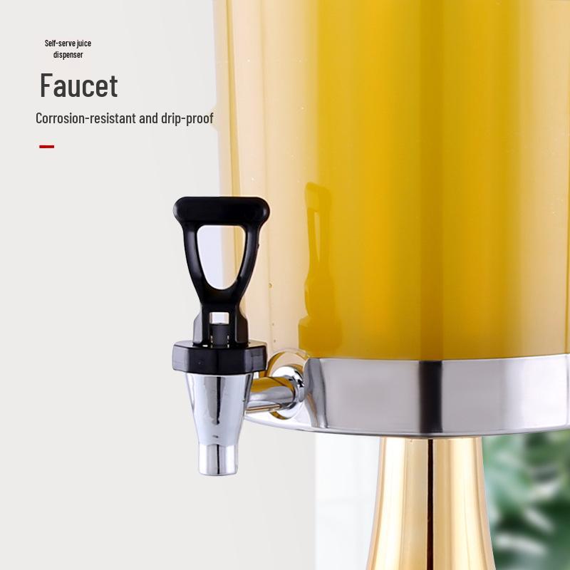 Stainless Steel Cold Drink & Juice Dispenser with Faucet