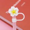 8/10mm Cherry Blossoms Straw Cover Dust-Proof Straw Tips Begonia Flower Straw Topper  Cup 30&40Oz