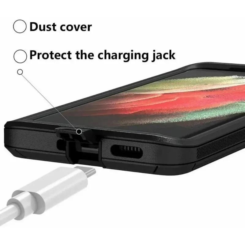 Heavy Duty Defender Series Otther Armor Box Case for Samsung S25 Ultra Plus FE S24 S23 S22 S21 S20 Protect Rugged Cover with Box For Iphone 17 16 Pro