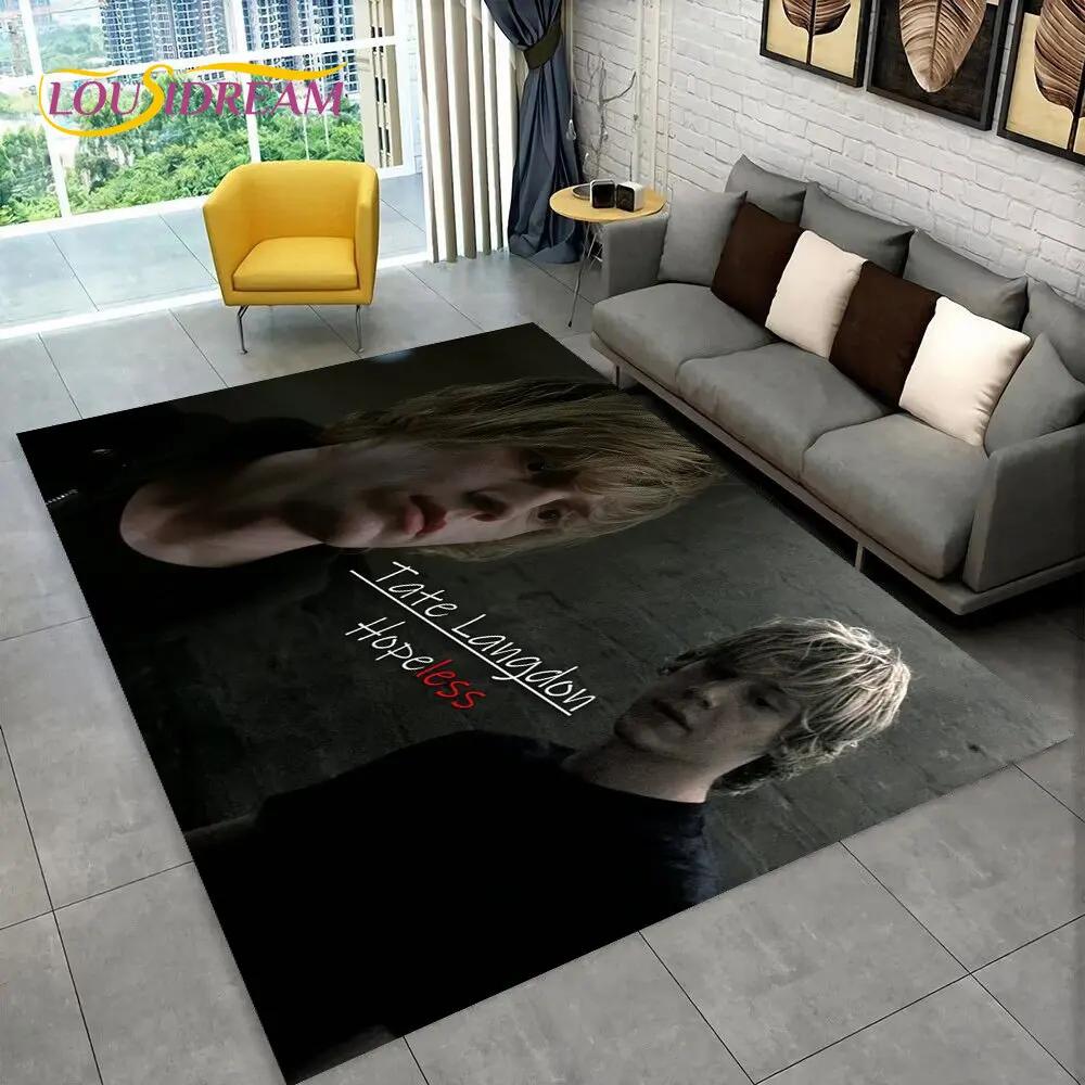 Cute Evan Peters Movie TV  Actor Area Rug,Carpet Rug for Home Living Room Bedroom Sofa Doormat Decor,kids Non-slip Floor Mat 3D