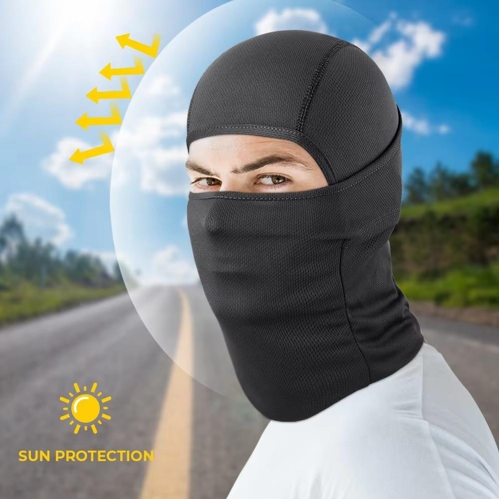 Atmungsaktive Sturmhaube Gesichtsmaske Schnelltrocknende Kopfbedeckung Modische Motorradmaske Fahren Radfahren