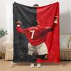 Soccer Player Action Blankets Flannel Printed Breathable Warm Throw Blanket for Home Office Bedspreads 0708a147