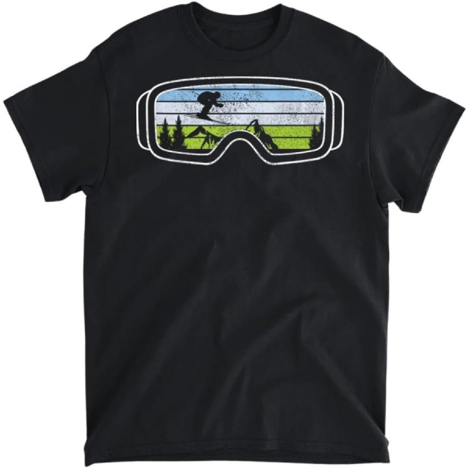 

Vintage Skiing Ski Goggles Snow Mountains Tank Top T-Shirt, Tank Top, Long Sleeve, Sweatshirt, Hoodie Men Women Kids Made in Canada Black Size S-3XL XXXXXL різнокольоровий