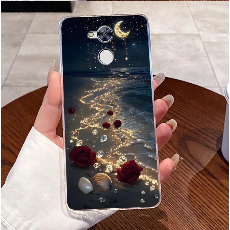 For Huawei Honor 6C Case Clear Luxury Cute Love Rabbit Funny Pattern TPU Soft Silicone Casing Cover For Honor 6C Pro Phone Cases