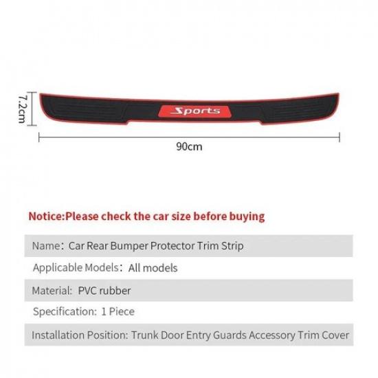 Car Accessories Universal Rear Guard Rear Bumper Protector Trim Car Sticker