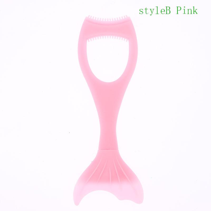 

Силиконовый щиток для туши Mermaid Extension Аппликатор Защита Съемные Инструменты для теней и ресниц Для женщин Девочек Новичков B Pink