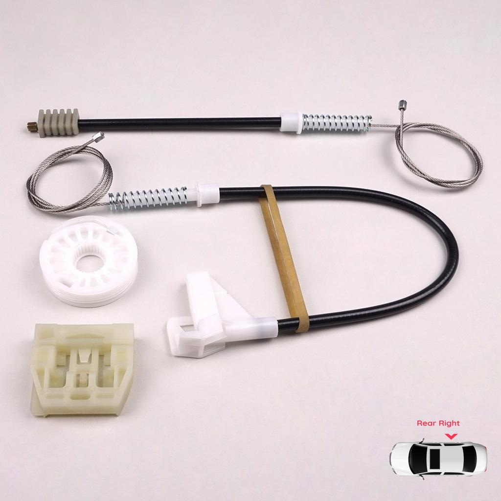 EWR548 Power Window Regulator Repair Set Rear Right Door for Skoda Octavia MK1 1U 1U2 1U5 2001-2010 4/5 Door Facelift 1U0839462B