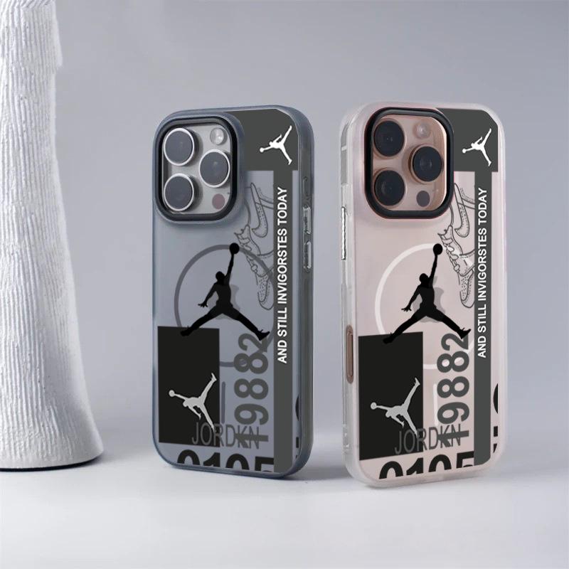 Drop-Proof Magnetic Phone Case for Apple 11-15 Pro/Pro Max: Trendy Basketball Design