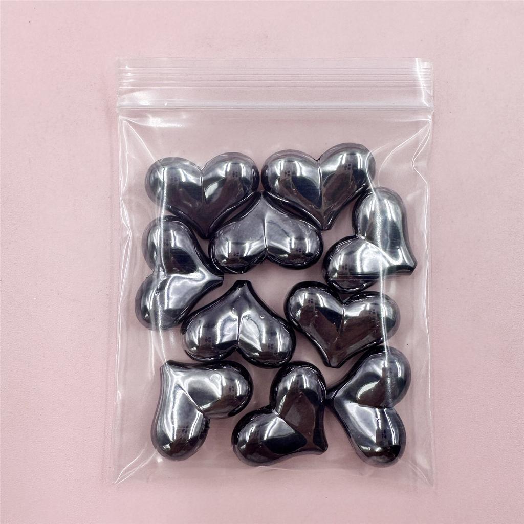 Home Partyzubehör Distanzperlen 22*16mm Bunt DIY 10 STK Acryl Herzform Groß Handgefertigt Zubehör für Schmuckherstellung Lose