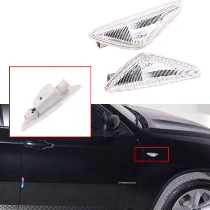 1 Pair Left Right LED Marker Turn Signal Lamp for E70 F25 E71 63137171007 63137171008 Turn Signal Light Indicator