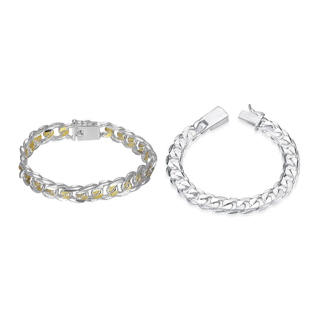 Sterling Silver Chain Bracelet For Men - Stand Out With Subtle Elegance Chain Bracelet Men Silver Bracelet 925 Sterling