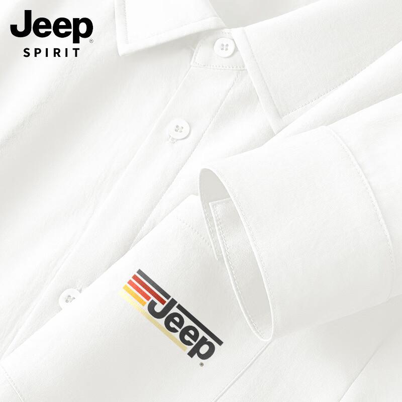 

Мужская повседневная рубашка с длинным рукавом JEEP SPIRIT из ледяного шелка 3XL