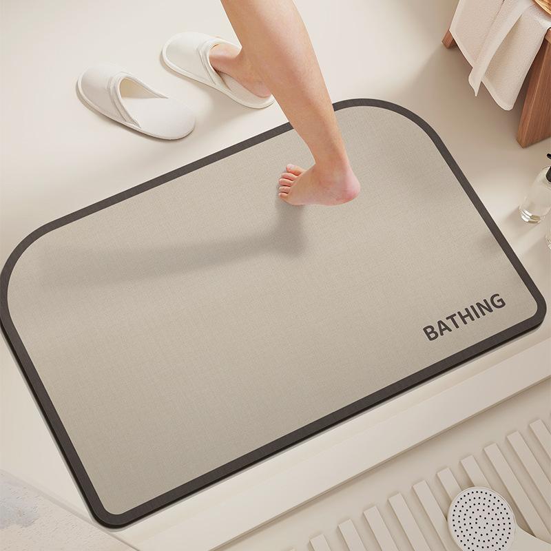 Washroom Diatom Mud Mat Simple Household Moisture Moisture-wicking Easy To Best Care Wear-resistant Non-slip Mat Washroom Quick Drying Mat