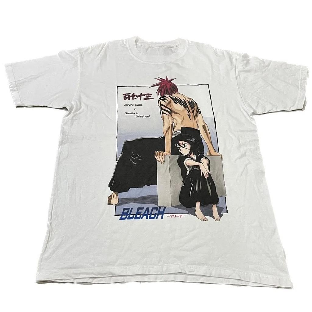 Best Anime Bleach Ichigo Kurosaki Graphic Cotton Tshirt Unisex Short Sleeve Fashion Brand Tee Luxury Casual Vintage Tees