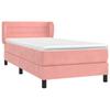 3127534 vidaXL Lit à sommier tapissier avec matelas Rose 90x200 cm Velours