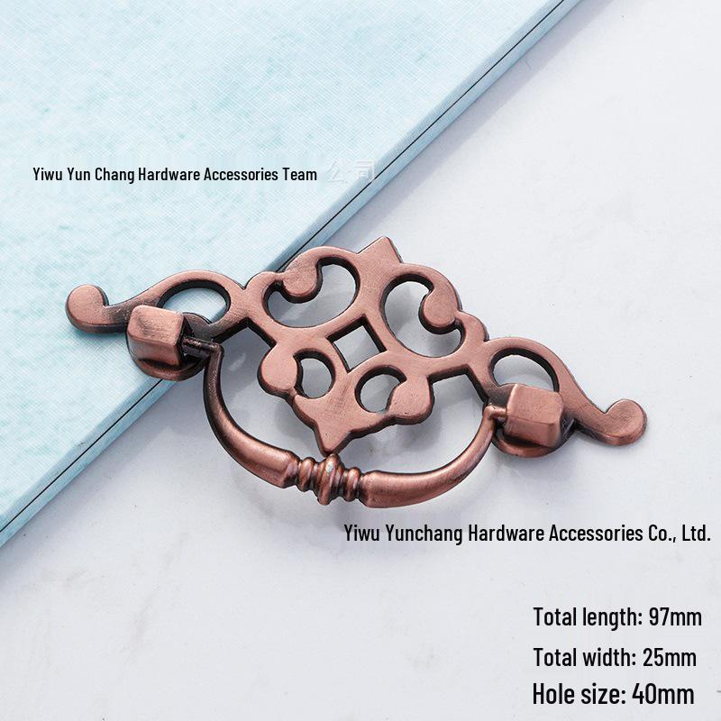 European Retro Alloy Drawer Pull Ring Handle for Cabinet and Cupboard Furniture