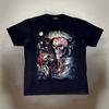 Jays Rock Aop Black Crew Neck Tee Shirt Unisexs Size Xl Black Skulls Piercings