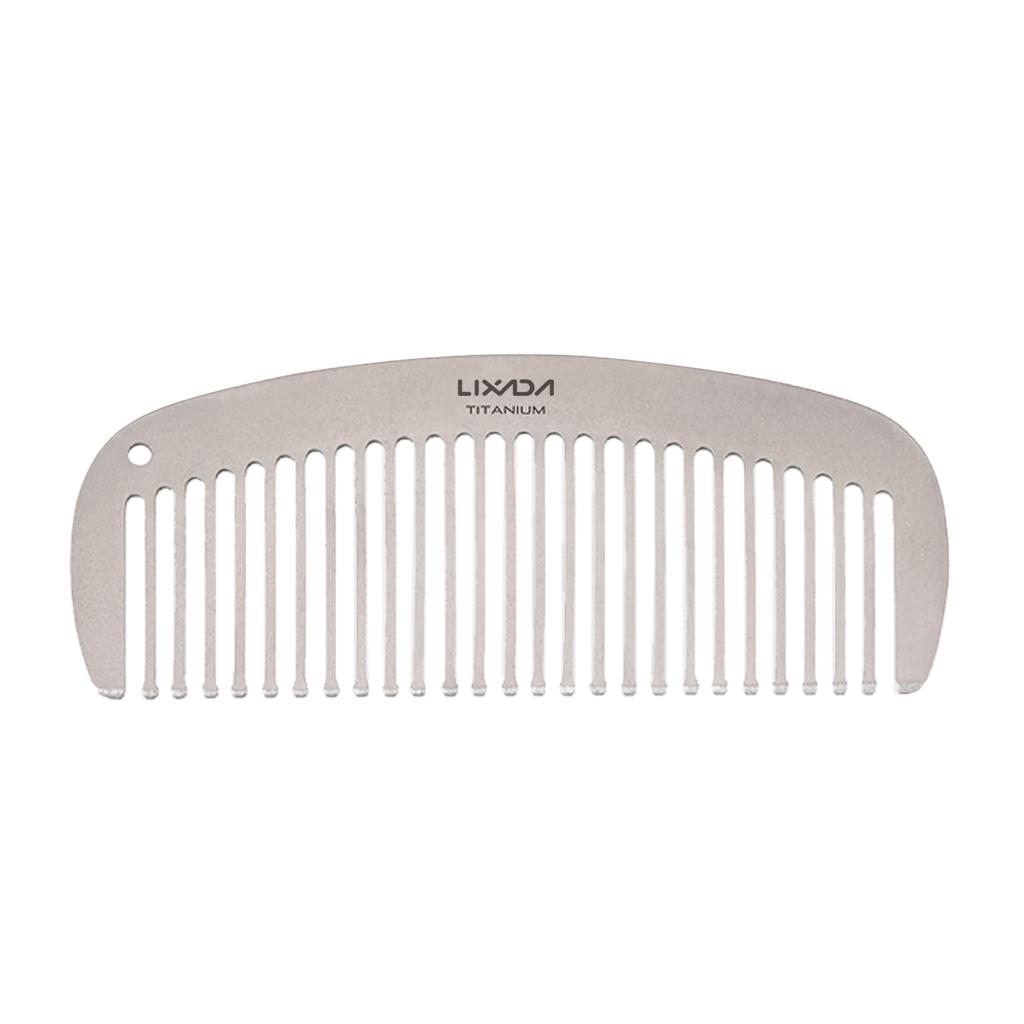 Lixada Titanium Pente Anti-Estático Pente de Cabelo Beard Pente de Bolso