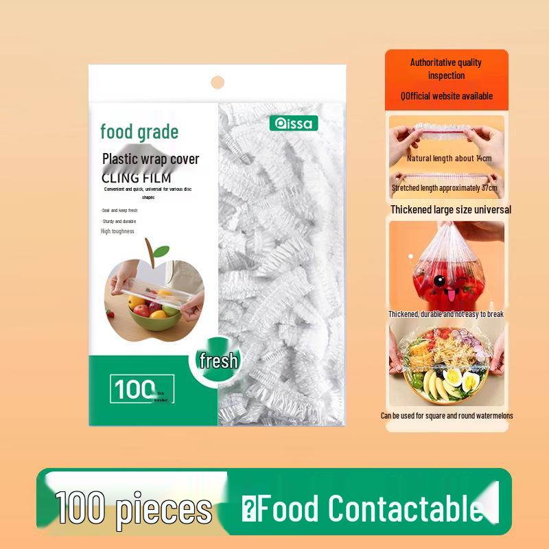 Verdickte Einweg-Frischhaltefolie in Lebensmittelqualität zur Frischhaltung und Aufbewahrung von Resten