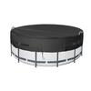 Round Pool Cover for 8/10/12ft Pools 210D Oxford Cloth Shields Against Debris Easy Attachment with Ropes for Stability