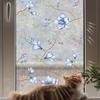 Rainbow Window Privacy Film Floral Static Sticker Glass Decals with Iridescent Effect Removable Window Sticker for Home Bathroom Door Car Windows