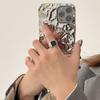 copper plated Ring for Women Girl Gift Blace Stone Crystal Glaze Retro Punk Open Jewellery Dropship High Quality