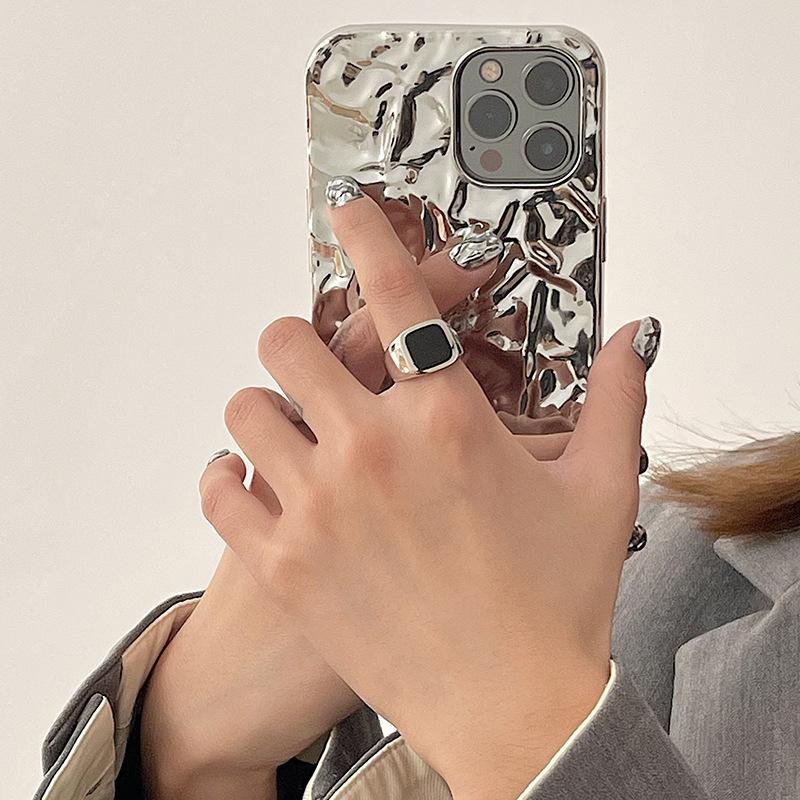 copper plated Ring for Women Girl Gift Blace Stone Crystal Glaze Retro Punk Open Jewellery Dropship High Quality