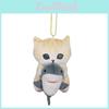 Adorable Shark Cat Plush Doll Cute Shrimp Cat Bag Pendant Soft Stuffed Animal Toy