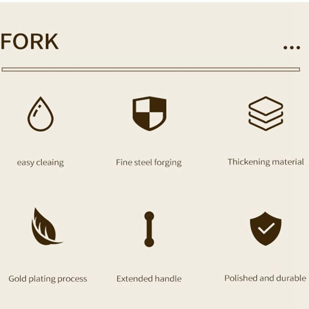 Fork Stainless Steel Long Handle Fruit Toothpick Kitchen Supplies Tableware Utensil Fruit Fork