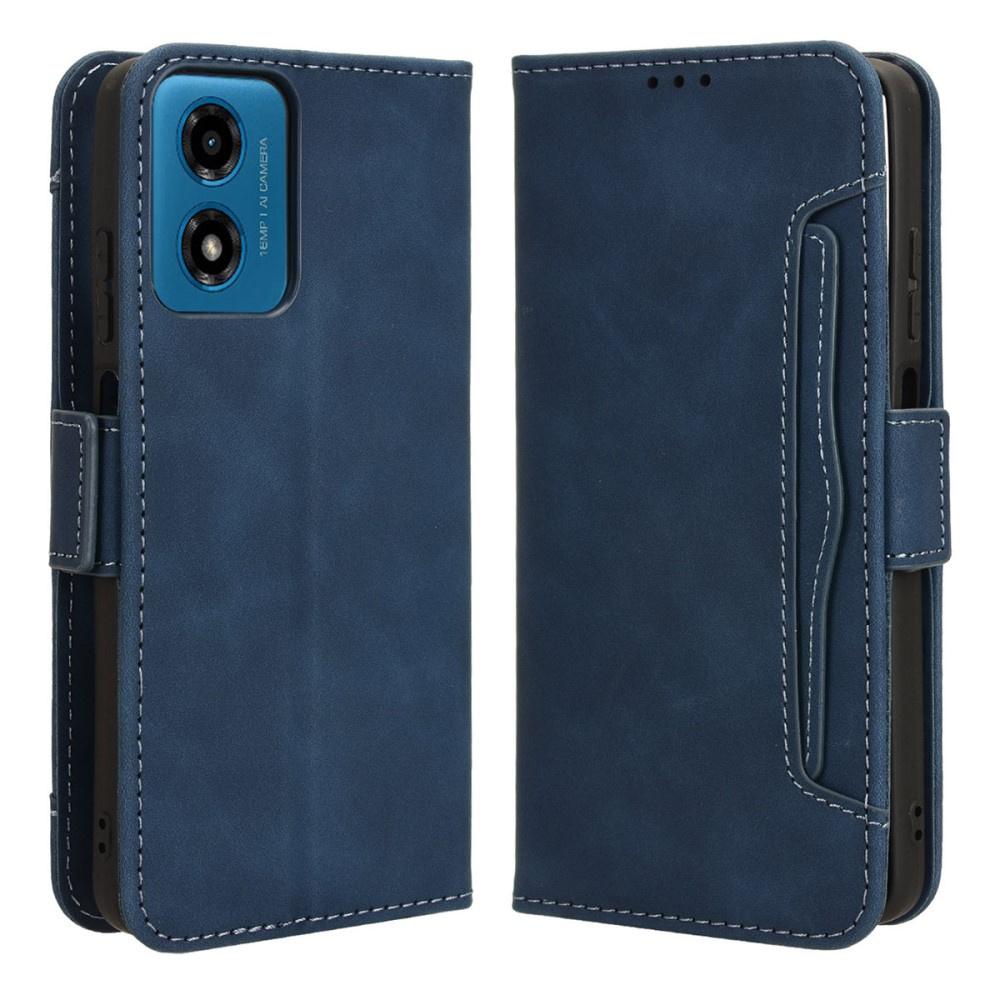 Flip Case for Motorola Moto G24 / G24 Power / G04, Card Slot, Blue