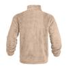 Men's Casual Loose Fleece Stand-up Collar Coat, Zipper Fleece Warm Coat