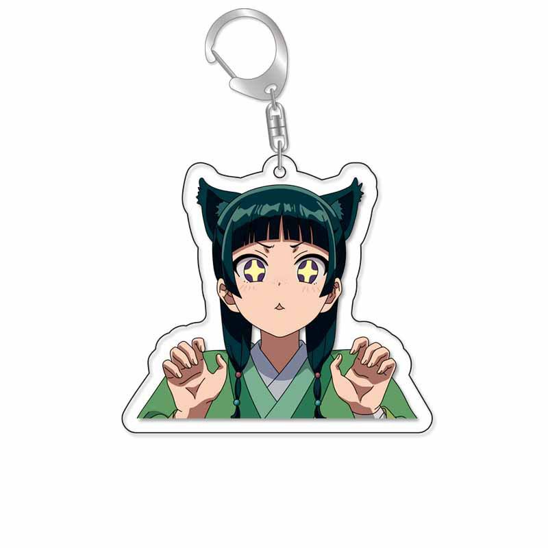 The Apothecary Diaries Acrylic Keychain: Cat Characters - Gaoshun, Jinshi & Gyokuyouhi Pendant