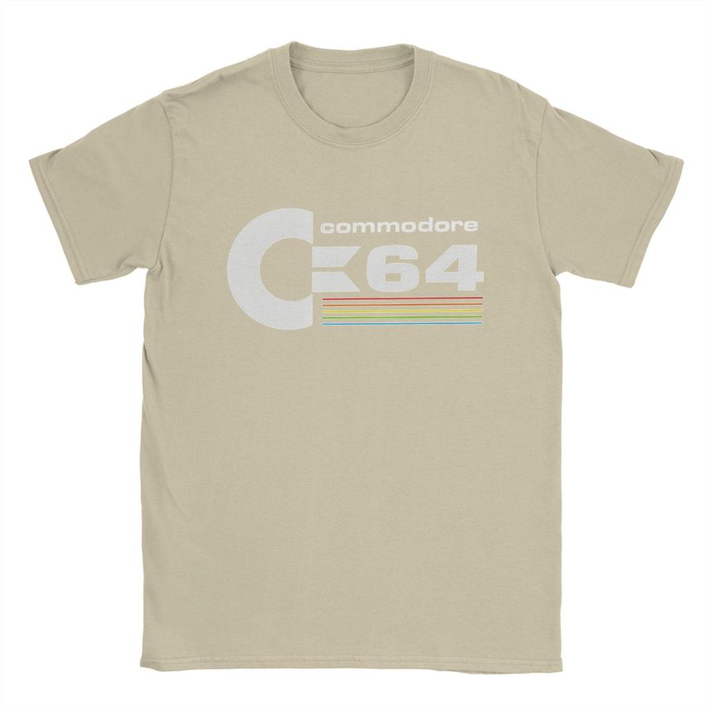 Men's T-Shirts Commodore 64 Vintage Pure Cotton Tee Shirt Short Sleeve Retro Retrocomputing Geek T Shirt Crew Neck Clothing 4XL