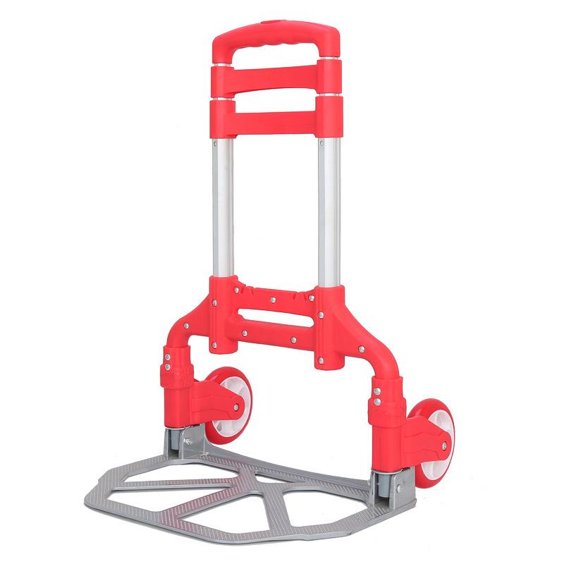 Folding Cargo Cart: Compact Hand Truck and Small Trailer for Pushing, Pulling, and Luggage Transport