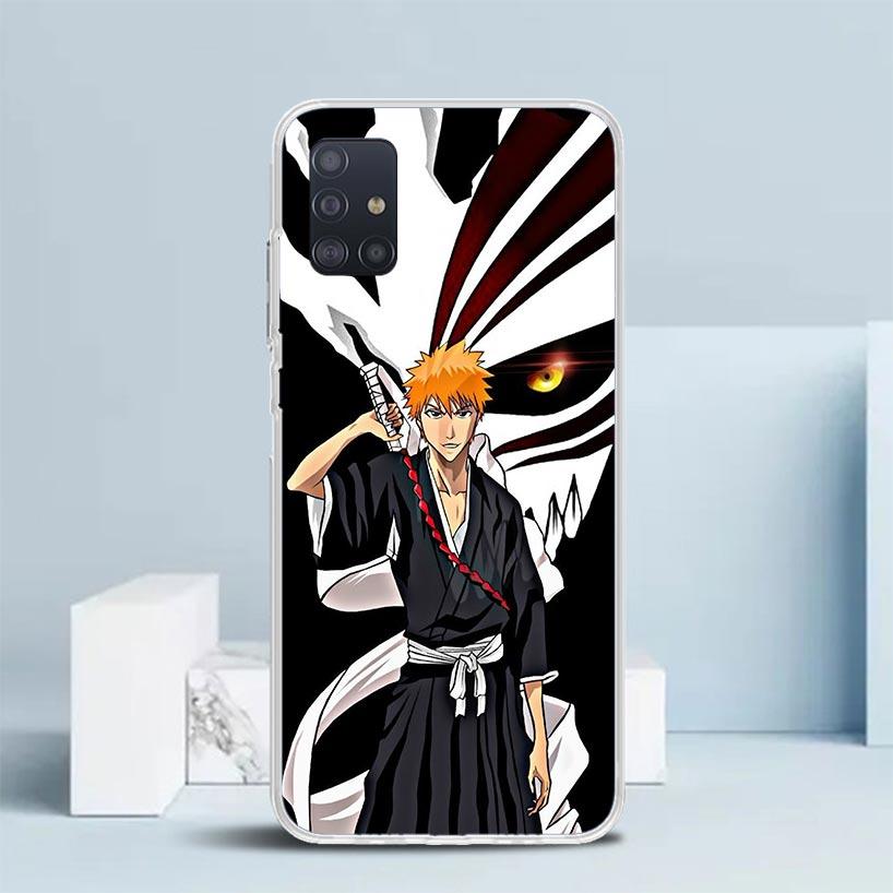 Kurosaki Ichigo Bleach Phone Case For Samsung Galaxy A52 A32 A22 A12 A51 A50S A30S A10S Note 20 Ultra 10 S10 Plus A31 A20 A71 A7