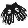 Warm Non Slip Half-finger Gloves Halloween Luminous Mittens Full Finger Gloves Fashion Accessories