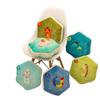 Hexagonal Pillow Twelve Zodiac Core Pillow Cartoon Crystal Super Soft Fabric Pillow Home Bedside Backrest